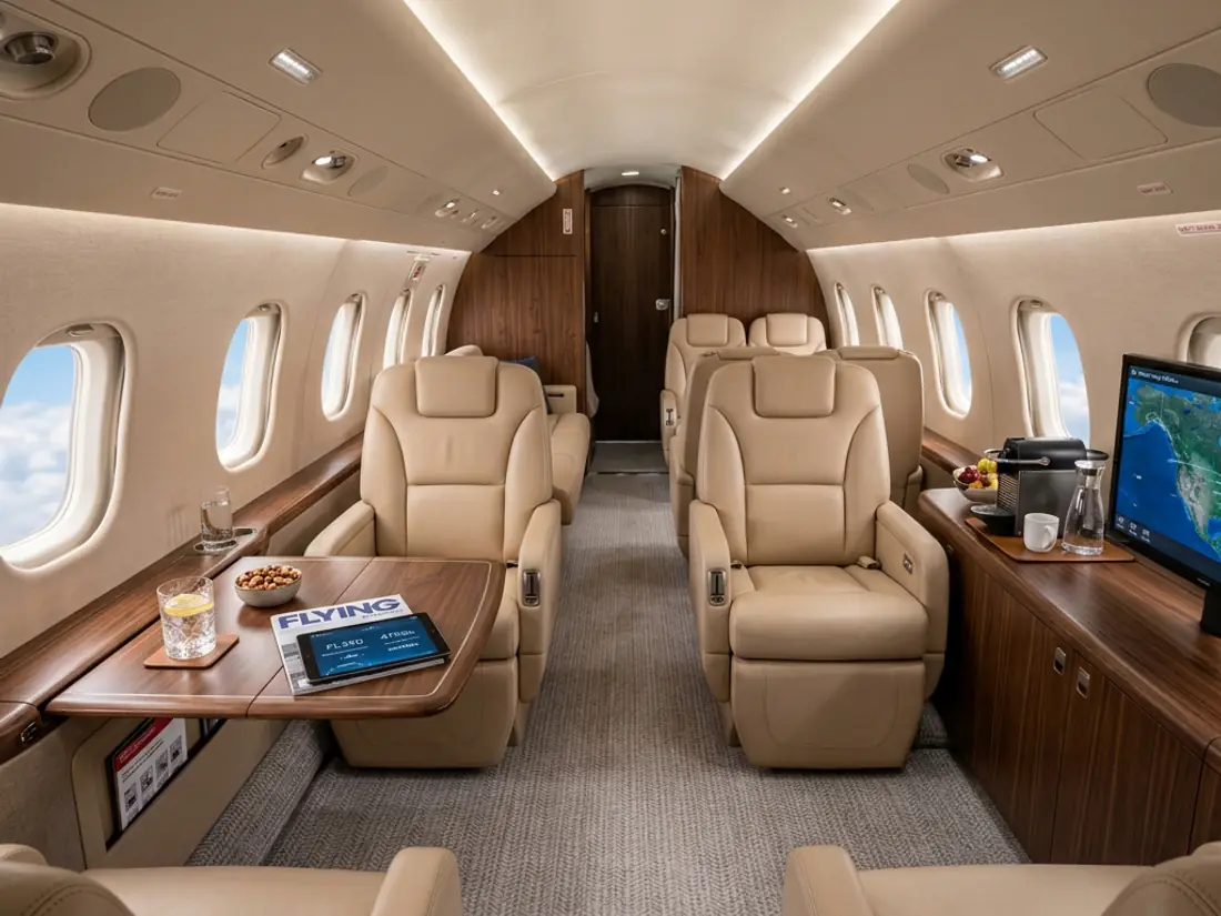 Dassault Falcon 900EX heavy jet — three-engine trijet with a spacious stand-up cabin